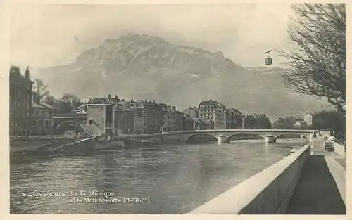 cpsm France Grenoble le teleferique et le Moucherotte