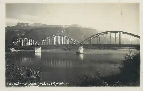 cpsm France Le nouveau pont de St. Quentin 1932