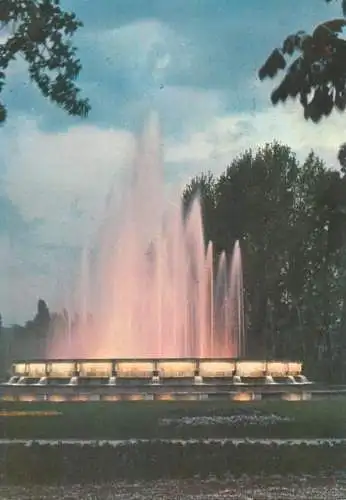 Postcard Hungary Budapest Margaret Island fountain