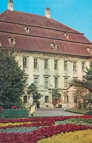 Postcard Romania vedere Sibiu muzeul Brukenthal