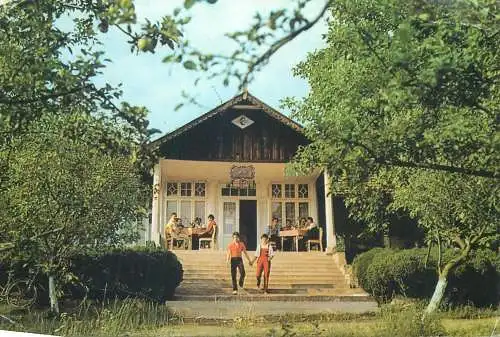 Postcard Romania vedere Cabana Doi porumbei Sabisa