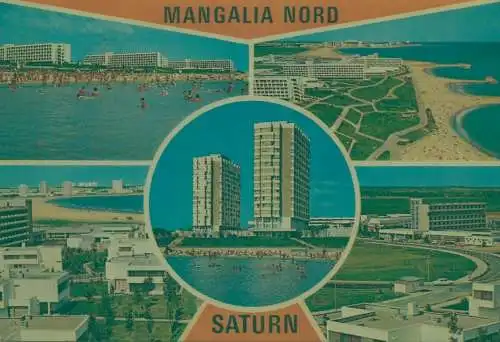 Postcard Romania vedere Mangalia Nord Saturn 1973
