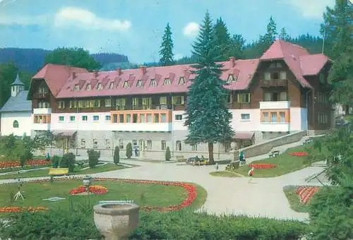 Postcard Romania vedere Borsec pavilion central