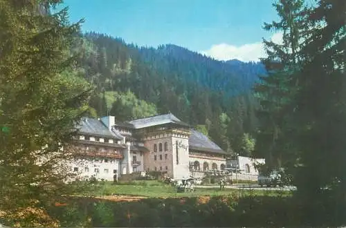 Postcard Romania vedere Poiana Brasov hotel Sport