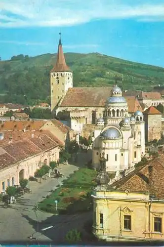 Romania carte postala vedere din Aiud