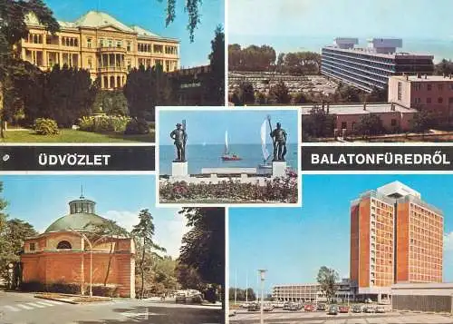 Postcard Hungary Balatonfured 1976