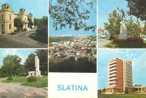 Postcard Romania vedere Slatina