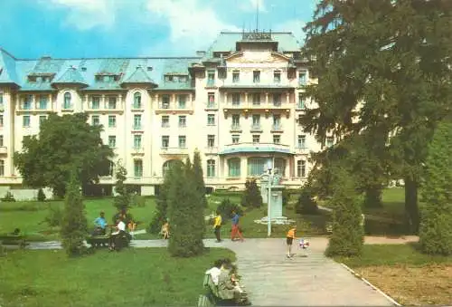 Postcard Romania vedere Sinaia Hotel palas 1973