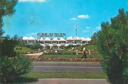 Postcard Romania vedere Mangalia Nord Neptun Restaurant Caraiman