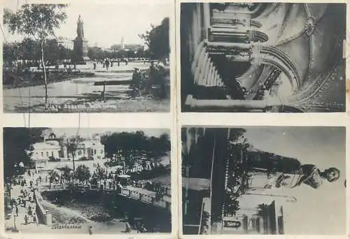 Photo ca. 7 x 10 cm city multi view statue
