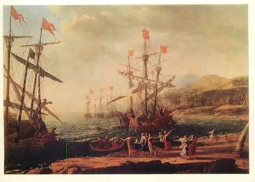 Metropolitan Museum Moscow Soviet Fine Art Painting Postcard seaside sailship