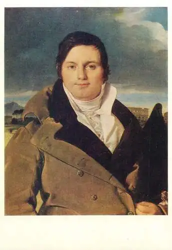 Metropolitan Museum Moscow Soviet Fine Art Painting Postcard man portrait