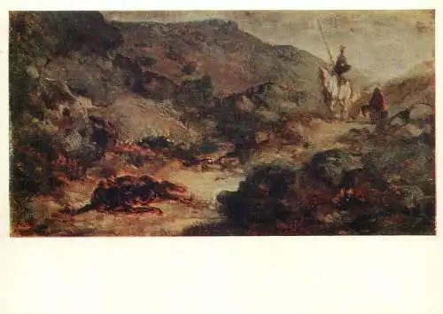 Metropolitan Museum Moscow Soviet Fine Art Painting Postcard Don Quixote