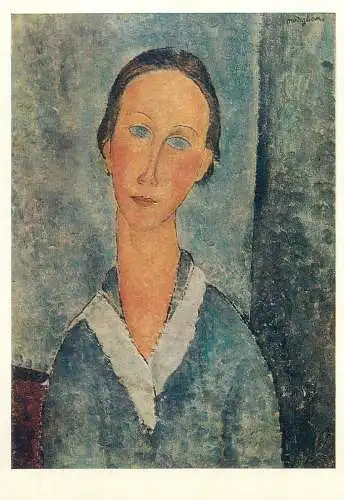 Metropolitan Museum Moscow Soviet Fine Art Painting Postcard woman portrait
