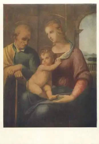 Metropolitan Museum Moscow Soviet Fine Art Painting Postcard religious scene