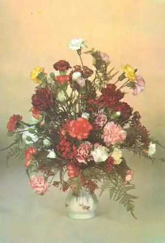 Flower postcard greetings flower Frohe Ostern