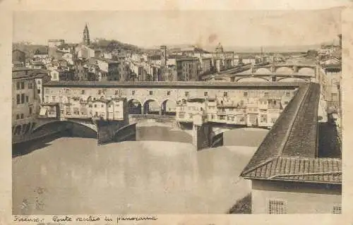 Postcard Italy > Toscana > Firenze (Florence) ponte vecchio
