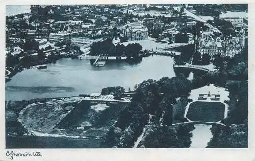 Postcard Germany aerial Schwerinhen 1947
