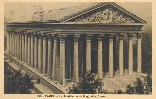 Postcard France Paris La Madeleine