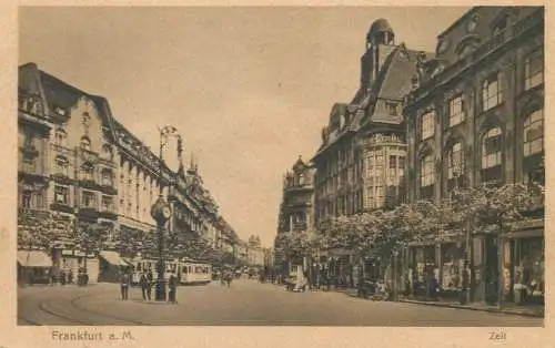 Postcard Germany Frankfurt Am Main tram