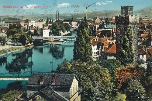 Postcard Germany Heilbronn view