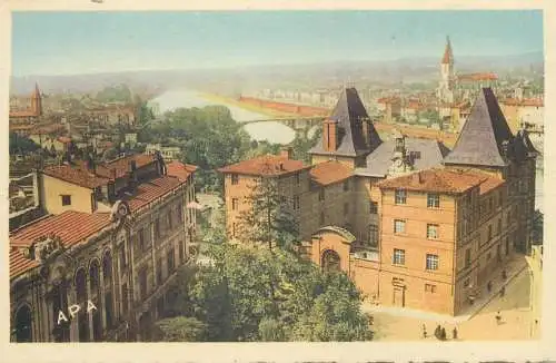 France Postcard Montauban vue generale et Musee Ingres