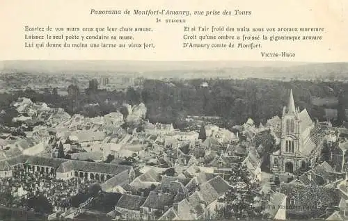 France Postcard cpa Montfort-l'Amaury vue panoramique prise des Tours