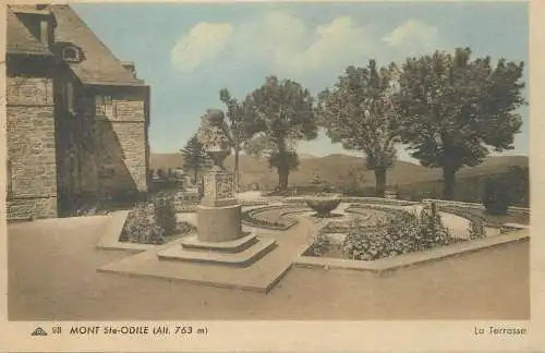 France Postcard Mont Ste-Odile La Terrasse