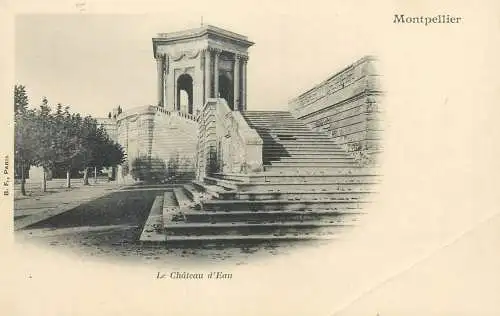 France Postcard cpa Montpellier Le Chateau d'Eau
