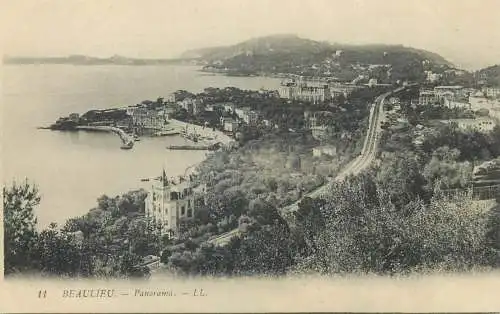 France Postcard cpa Beaulieu panorama