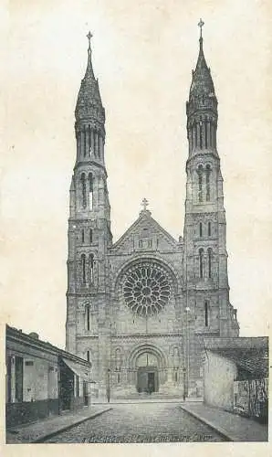 France Postcard Bordeaux Eglise du Sacre-Coeur