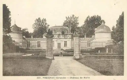France Postcard cpa Perignac Chateau de Malle