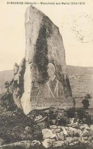 France Postcard cpa St Maurice Monument aux Morts 1914-1918