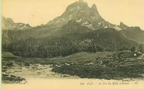 France Postcard Pau le Pic du Midi d'Ossau