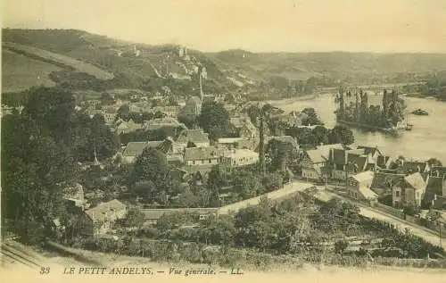 France Postcard cpa Le Petit Andelys vue generale