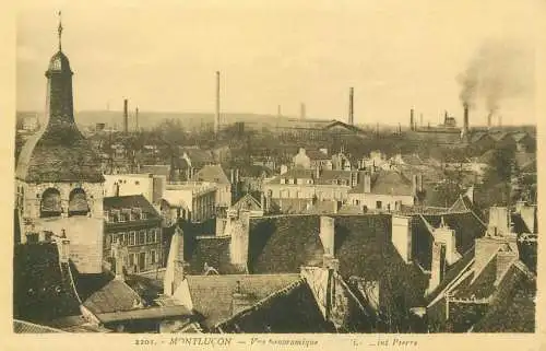 France Postcard cpa Montlucon vue panoramique
