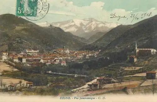 France Postcard Digne vue panoramique
