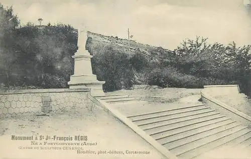 France Postcard cpa Monument a St Jean-Francois Regis