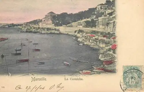 France Postcard Marseille La Corniche