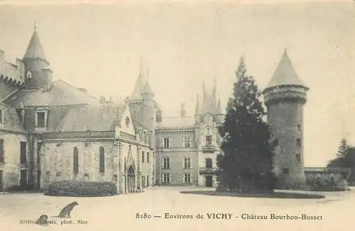 France cpa Postcard Chateau Bourbon-Busset environs de Vichy