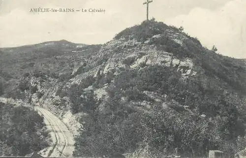 cpa France Postcard Amelie-les-Bains Le Calvaire
