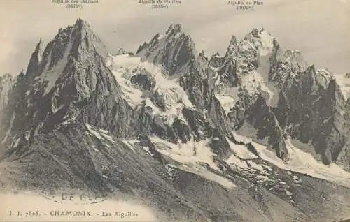 cpa France Post card Chamonix Mont-Blanc Les Aiguilles