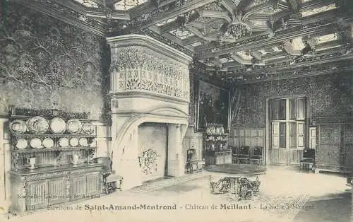 cpa France Postcard environs de Saint-Armand-Montrond Chateau de Meillant La Salle a manger