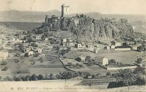 cpa France Postcard environs du Puy Polignac vue generale