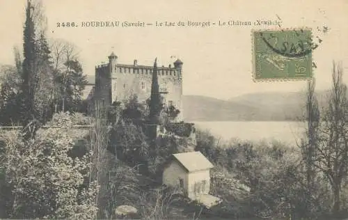 cpa France Postcard Bourdeau Le Lac du Bourget le Chateau
