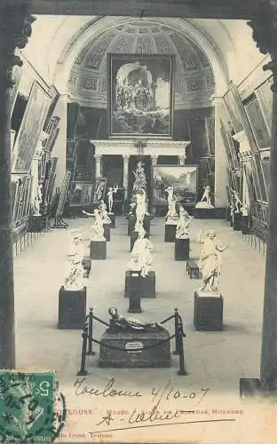 cpa France Postcard Toulouse Musee Salle de peinture moderne