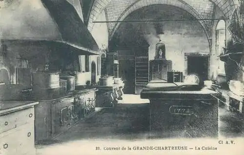 cpa France Postcard Couvent de la Grande-Chartreuse la Cuisine