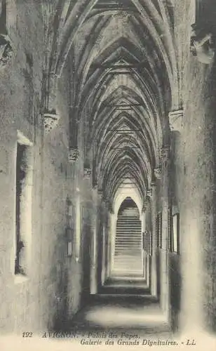 cpa France Postcard Avignon Palais des Papes Galerie des Grands Dignitaires