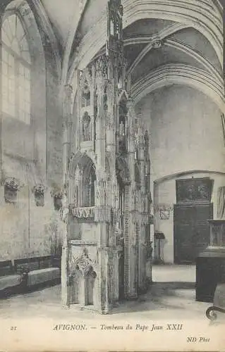 cpa France Postcard Avignon Tombeau du Pape Jean XXII