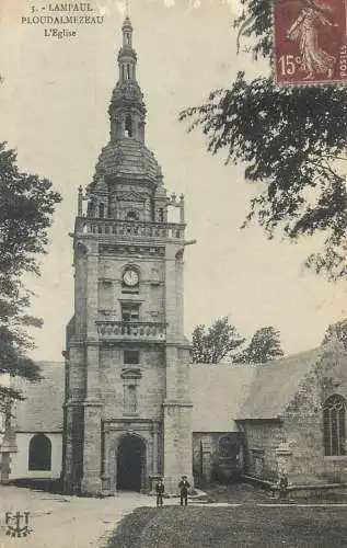 cpa France Postcard Lampaul-Ploudalmezeau l'Eglise